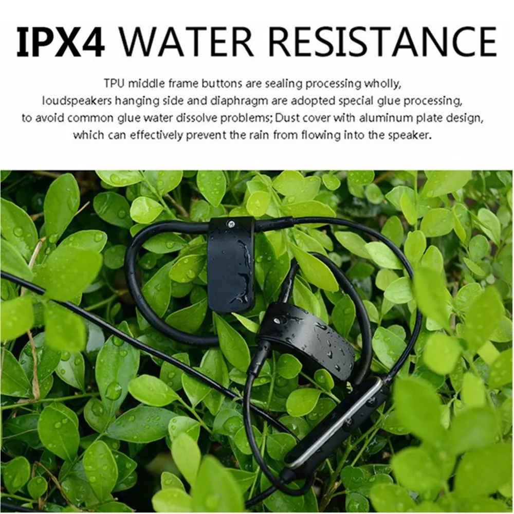 

Bluetooth 4.1 aptx handsfree Headphone Wireless HD Hi-Fi Sport Earphone Sweatproof Noise Cancelling Earbud Secure Fit Design