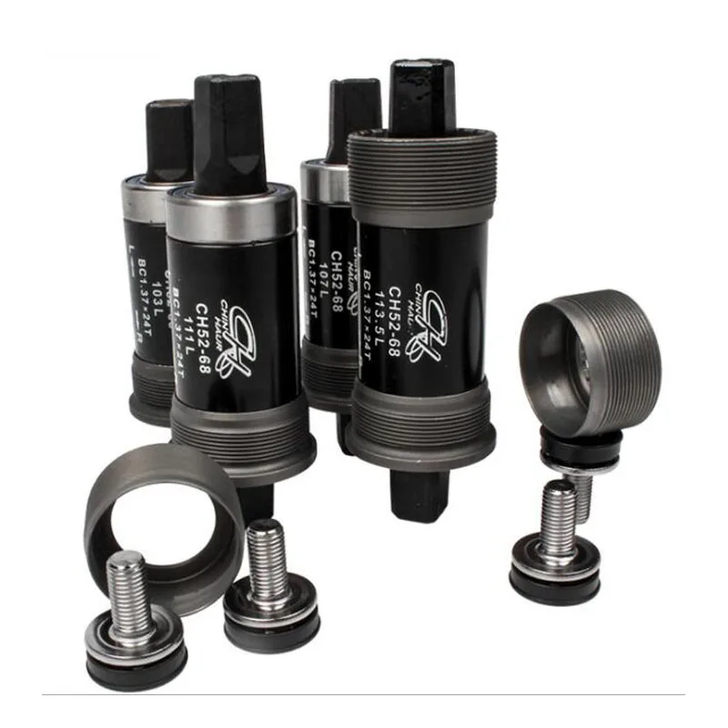 

Bicycle Bottom Bracket 68mm*103/107/113.5/118/119/122/124/127mm MTB Bike Parts BB With Screw for Square Tapered Spindle Crankset