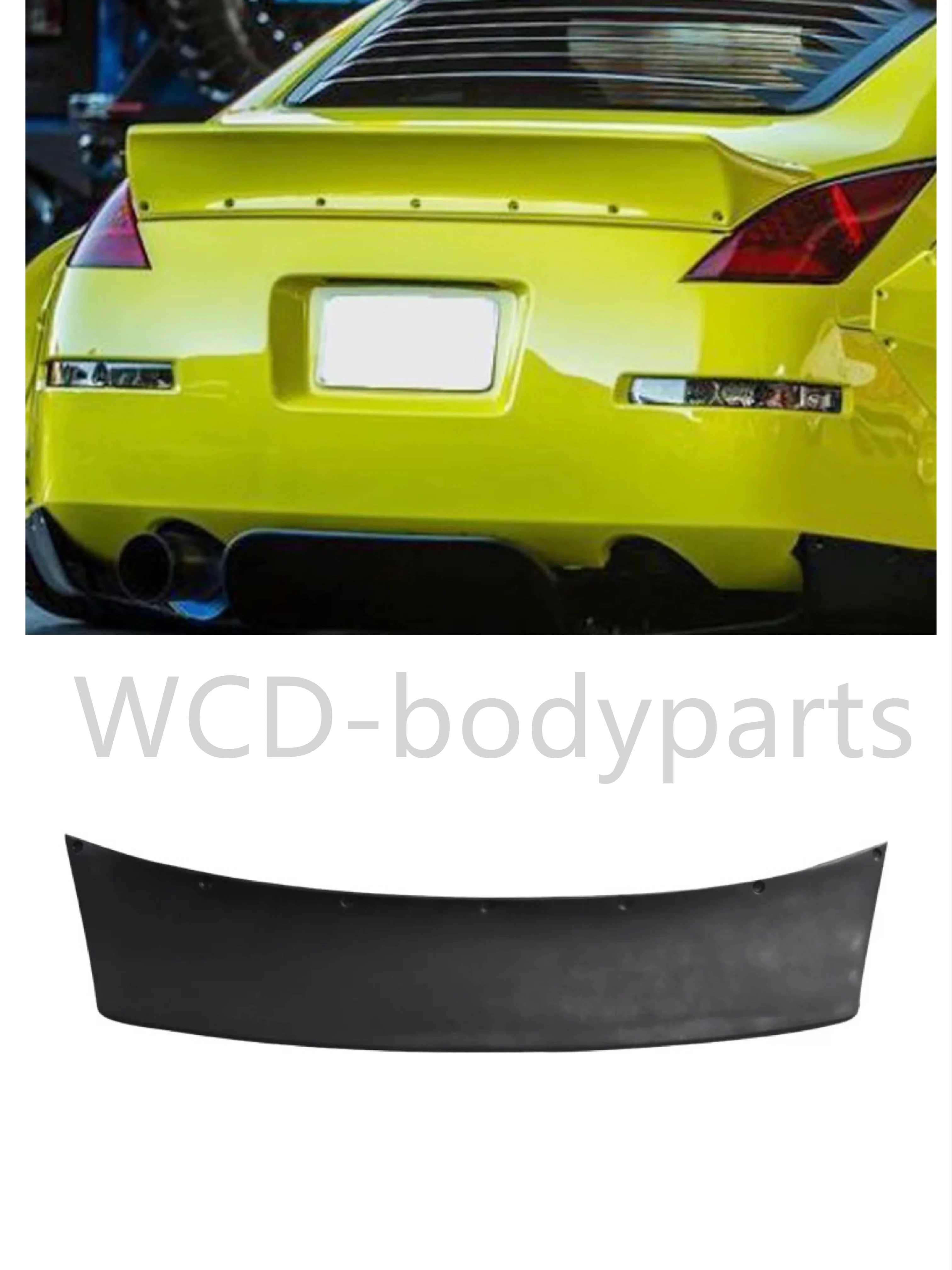 Задний спойлер для Nissan 350Z Rocket Bunny комплект из стекловолокна FRP Tunk Wing Lip Body