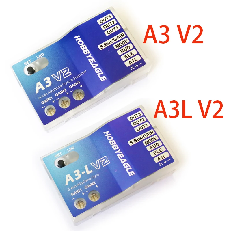 HOBBYEAGLE A3 V2 / A3-L V2 Контроллер полета для самолетов-стабилизаторов 3-го осевого гироскопа / 6-осевой гироскоп для RC самолета фиксированного крыла модельной части.