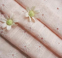 small fresh bubble flower printed cotton fabric for childrens dress home decoration diy sewing material by the meter