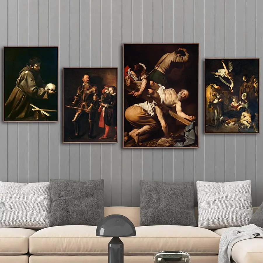 Холст с Hd печатью для домашнего декора настенное искусство Merisi Da Caravaggio картина