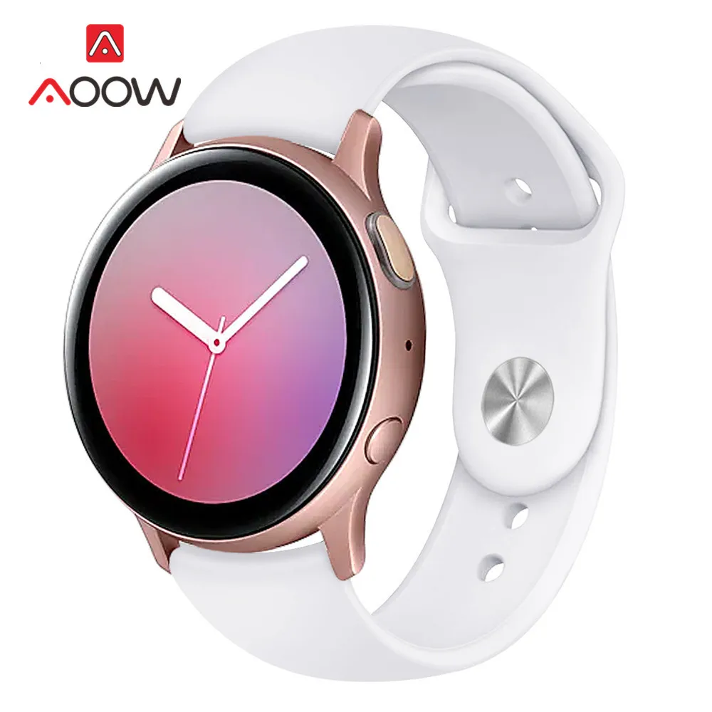 20 мм 22 мм силиконовый ремешок для samsung Galaxy Watch Active 2 40 мм 44 мм 42 мм gear S2 S3 Active2 Amazfit huawei браслет Band Correa