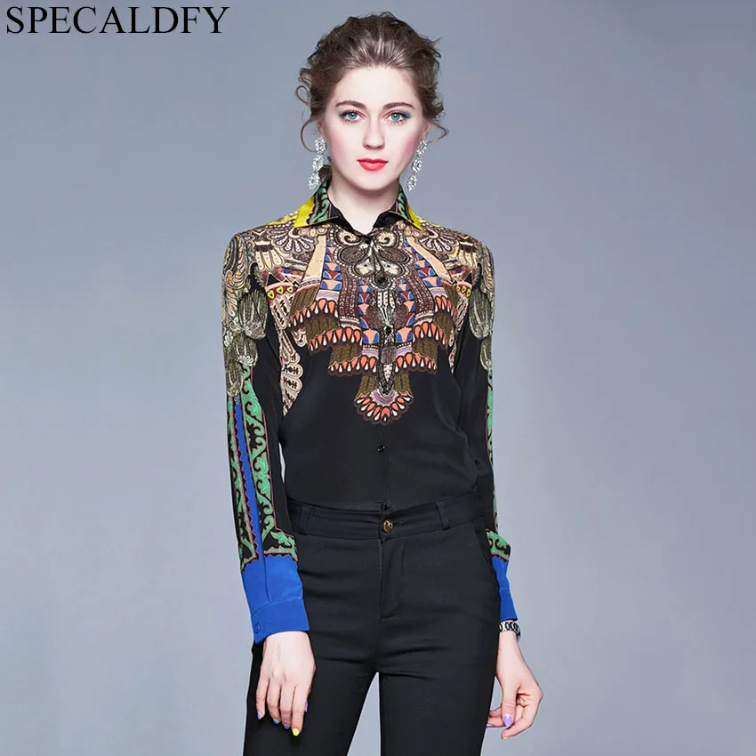 Новинка 2020 Весенняя рубашка с длинным рукавом модная Этническая винтажная