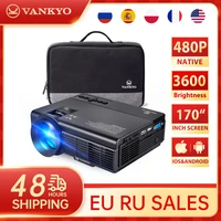vankyo leisure 3w mini projector screen with synchronize smartphone screen portable wifi projector for iosandroid