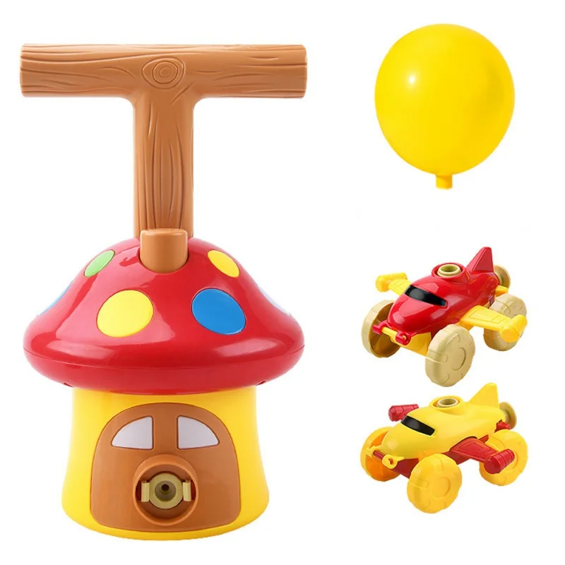 

Balloon Car Launcher Toy Party Educational Science Toys Balloon Race Pump for Kids Boy Girl
