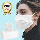 10-200 шт., одноразовые маски для лица, из нетканого материала