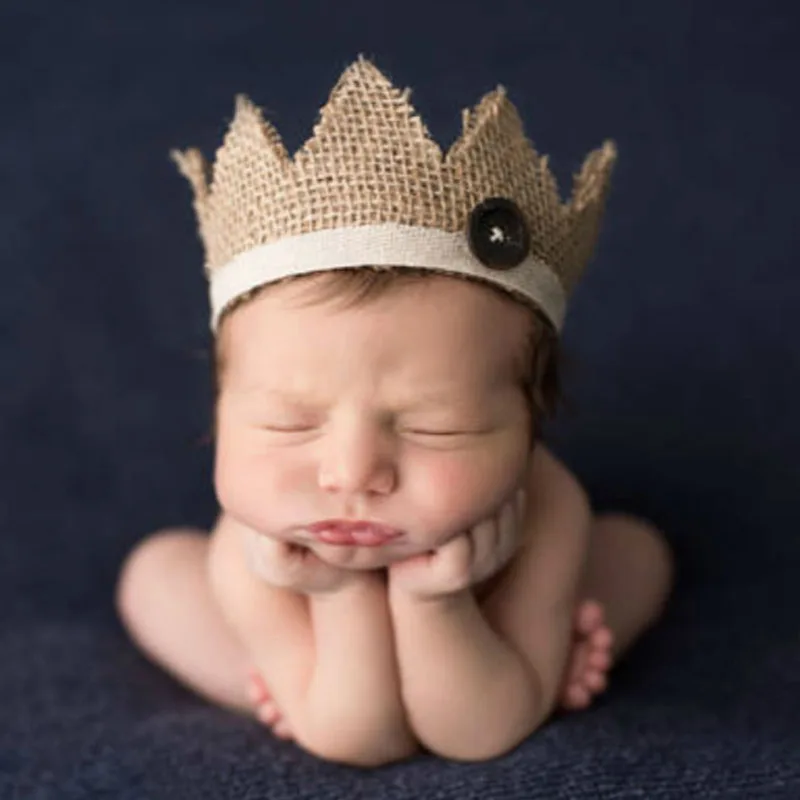 

Newborn Photography Props Handmade Baby Boys Girls Fashion Baby Hat Cute Baby Cap Czapki Dla Dzieci Photo Props Crown Headwear