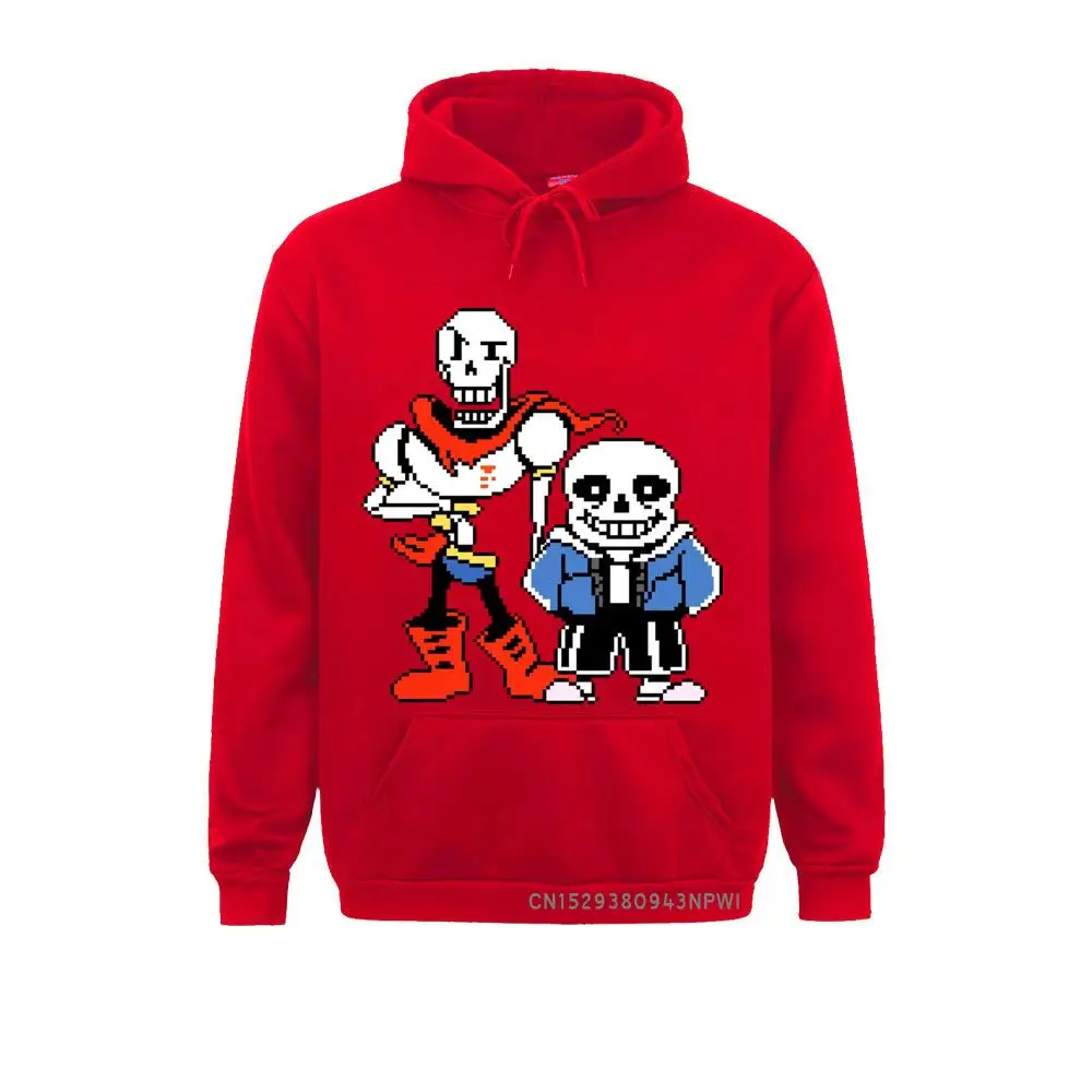 Толстовка Undertale мужская с надписью Sans And Papyrus спортивная одежда пуловер черепом
