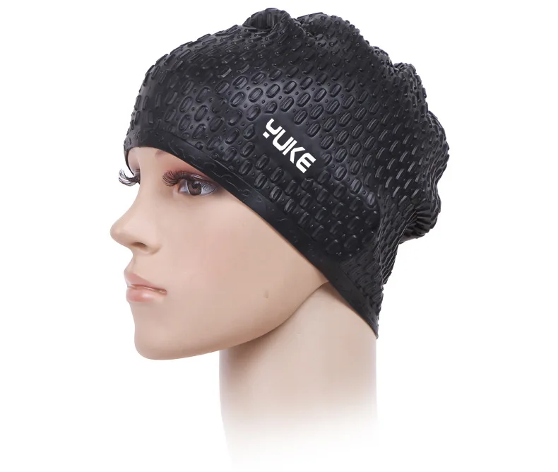 Новая силиконовая шапочка для плавания унисекс гибкая Водонепроницаемая