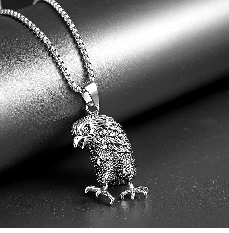 Мужской кулон в стиле хип хоп ожерелье из титановой стали панк с изображением