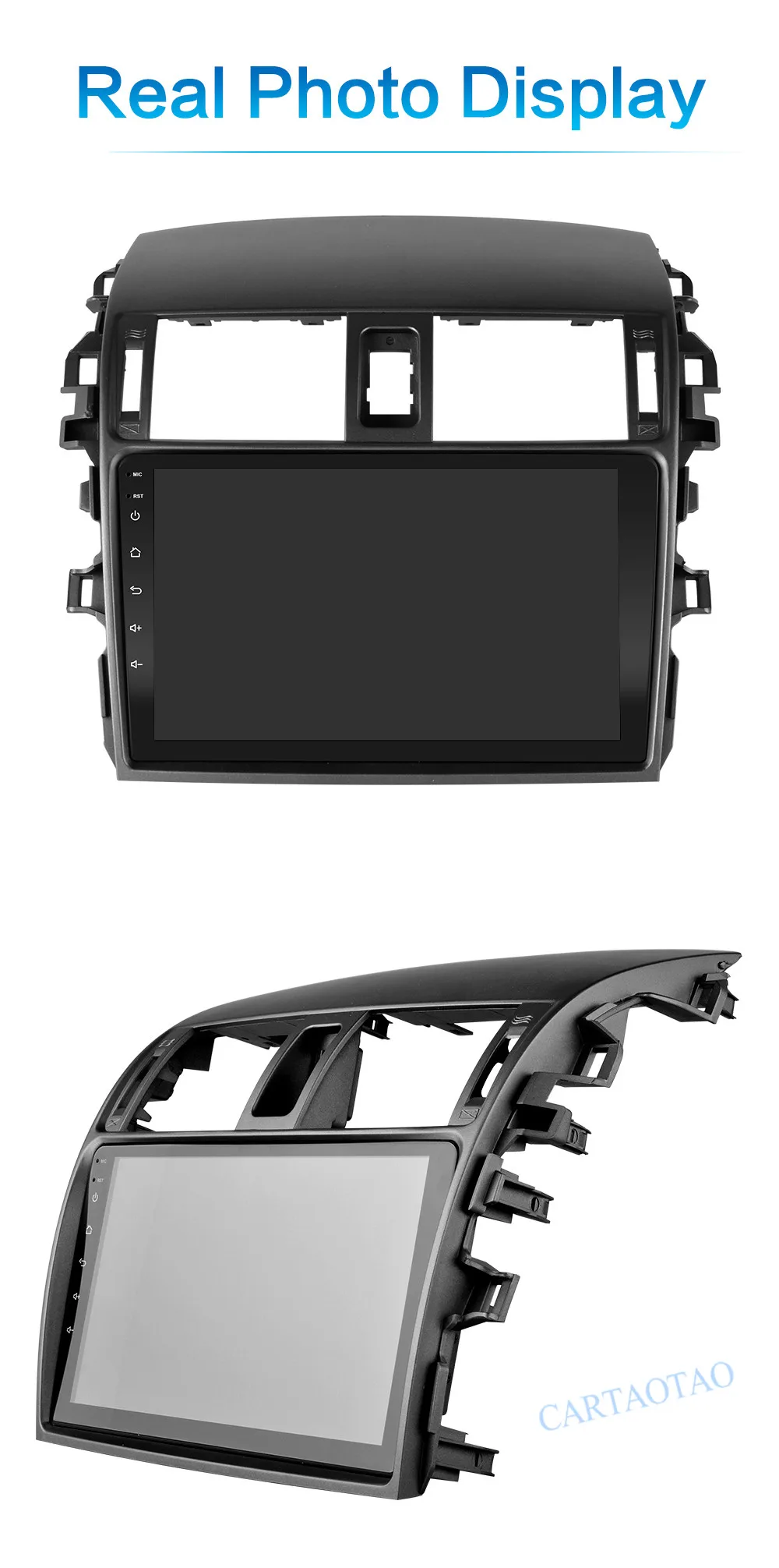 2G+ 32 2.5D 2Din Android 8,1 GO Автомобильный мультимедийный dvd-плеер gps для Защитные чехлы для сидений, сшитые специально для Toyota Corolla E140/150 2006 2007 2008-2013 navigatio Wi-Fi, BT
