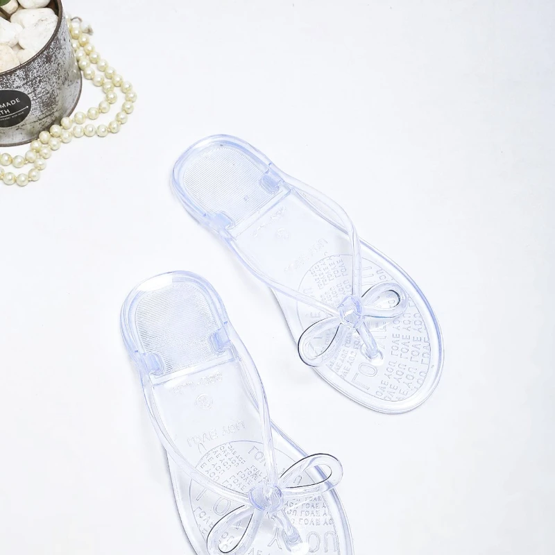 

Ladies Summer Slippers Sandals Flat Transparent Jelly Shoes Women Fashion Open Toe Outdoor Beach Shoes Women Shoes