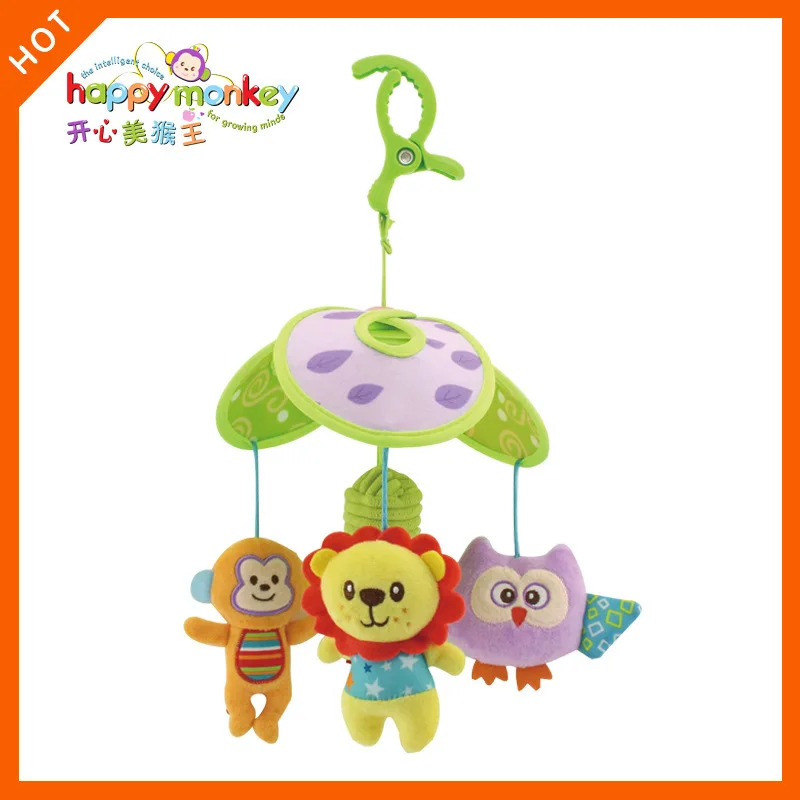 Plush Musical Toys for Infant Old Plastic Rattles Bed Wind Bell 0-12 Months Mobiles Cots Green Newborn Babies AA50YL | Игрушки и хобби