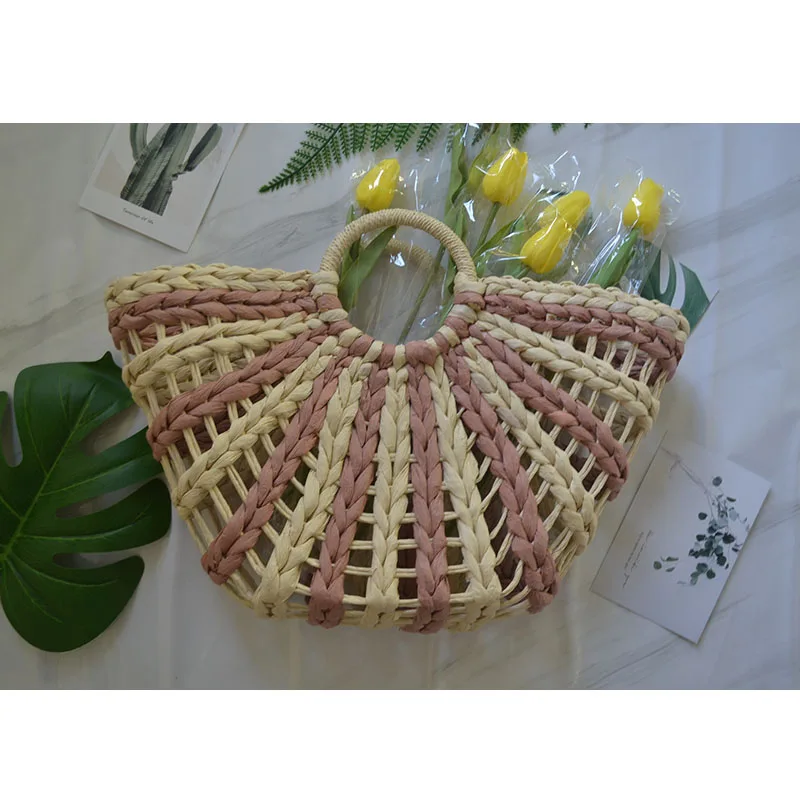 XMESSUN женские панелями Соломенная пляжная сумка 2021 новинка моды летнего сезона