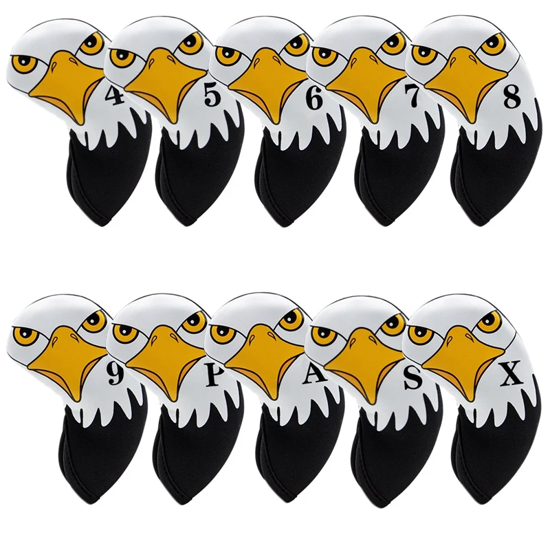 

Набор железных чехлов для гольфа-Чехлы для головы клуба-защитный чехол для головы из железа на танкетке подходит для размеров выше d, станда...