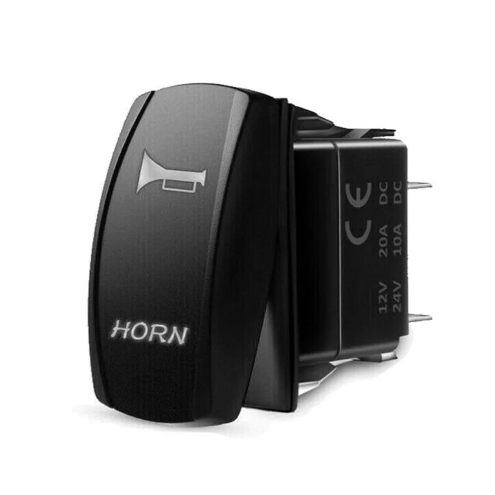 

HORN Rocker Switch LED Momentary Toggle Truck Waterproof 20A Boat Practical