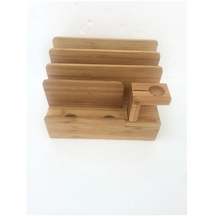 

Bamboo Wood Stand for Mobile Phone, Suitable for Charging Bamboo Base for Apple Smart Watch