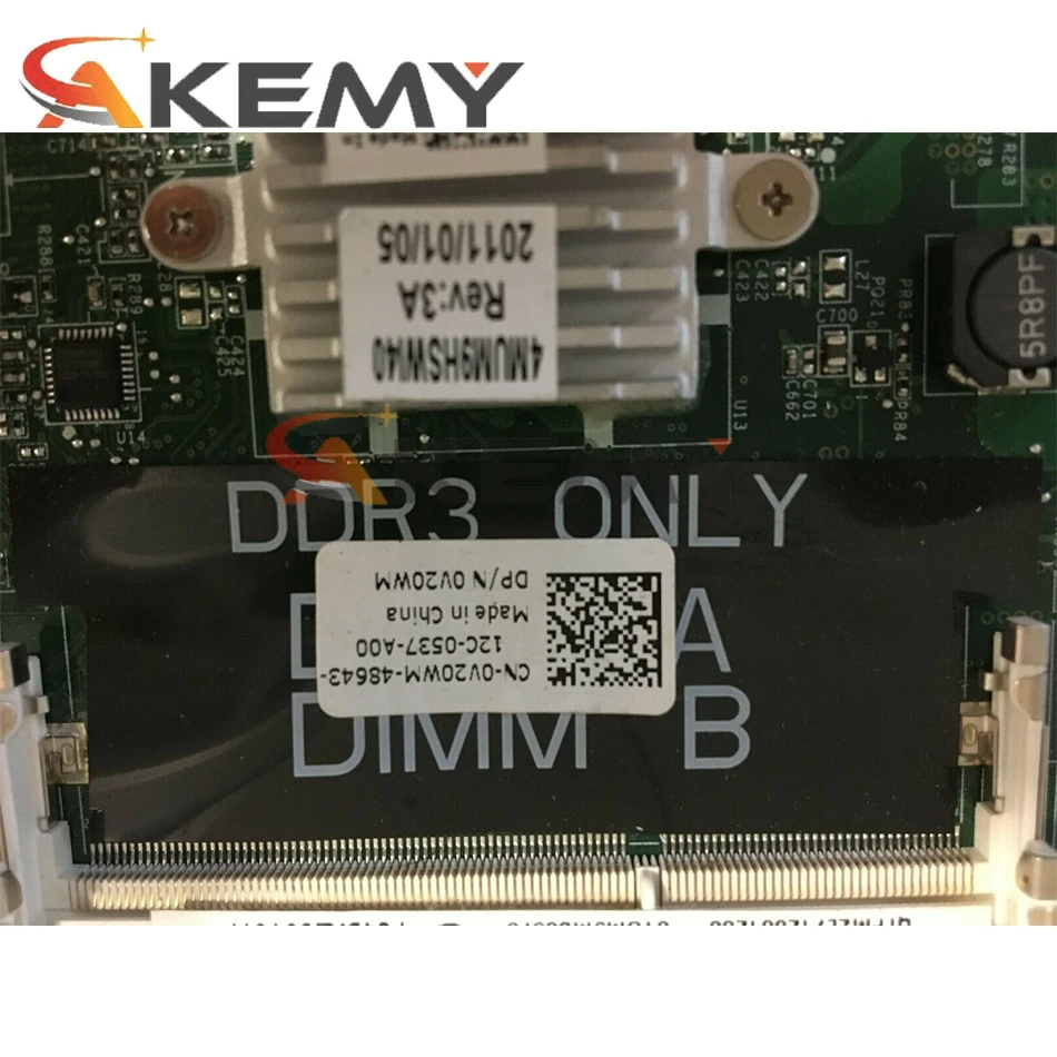 Akemy для DELL N7010 Материнская плата ноутбука CN-0V20WM 0V20WM V20WM DAUM9BMB6D0 HM57 HD 5470 1 ГБ 100%