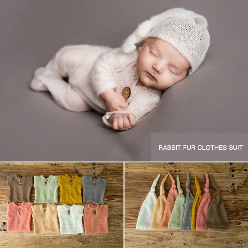 

Комплекты детской одежды для новорожденных детей, фон для фотосъемки комбинезон фото костюм для съемок мальчик и девочка фотография крючко...