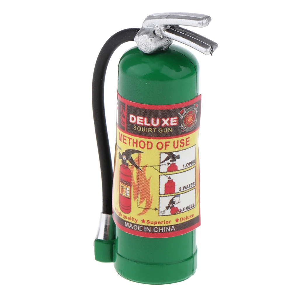 Миниатюрный пластиковый огнетушитель масштаб 1:10 аксессуары для кукольного