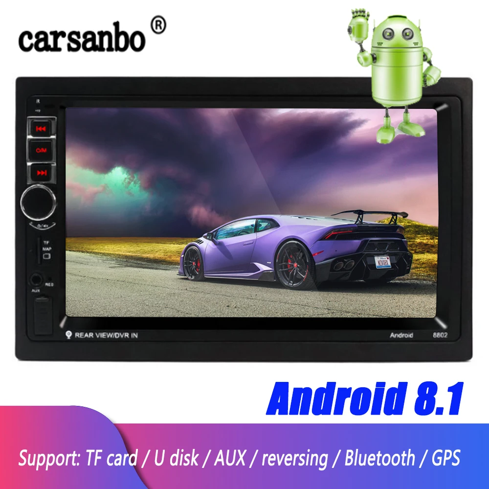7 Inch 2 DIN Radio Car Radios-Bluetooth/Satellite/Nav Have Frame LCD 2DIN Android Receiver Nav MP5 Multimedia Player Monitor | Автомобили