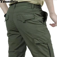 men army military lightweight tactical multi pocket cargo pants outdoor casual breathable waterproof quick dry male pants
