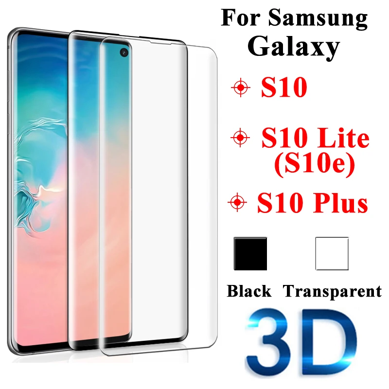 Закаленное стекло для Samsung Galaxy S10 Plus Защита экрана S10E S 10E S10Plus 3D Защитная пленка с