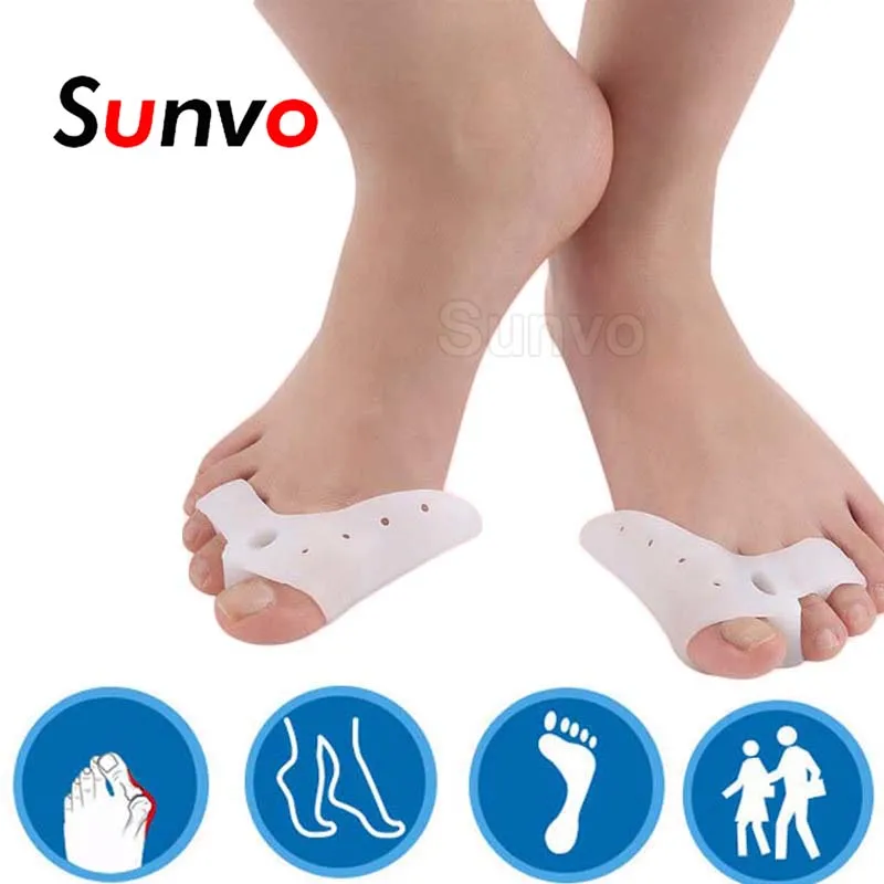 Вальгус палец ноги сепаратор силиконовый конус Hallux стельки для пальцев вставка