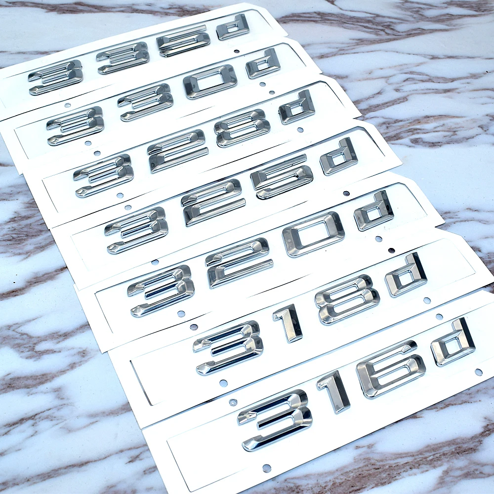 

DIY стикер для BMW, металлический автомобильный Стайлинг с номером, автомобильная наклейка, эмблема 3 серии 318i 320i 323i 325i 318 320 GT