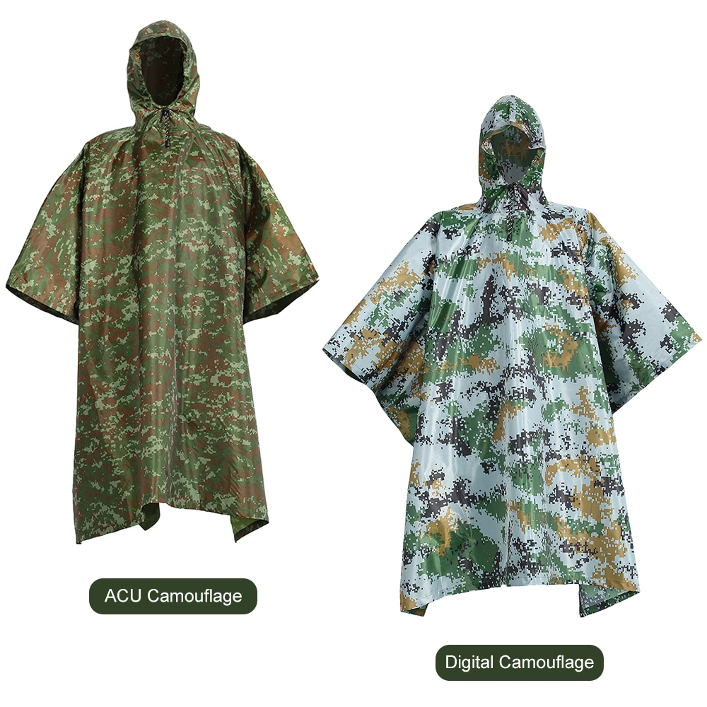 Уличный плащ для мужчин и женщин многофункциональный водонепроницаемый