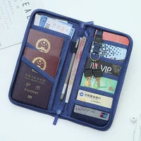 multi function business men passport holder big capacity bill id bank card holder casual travel accessories women purse