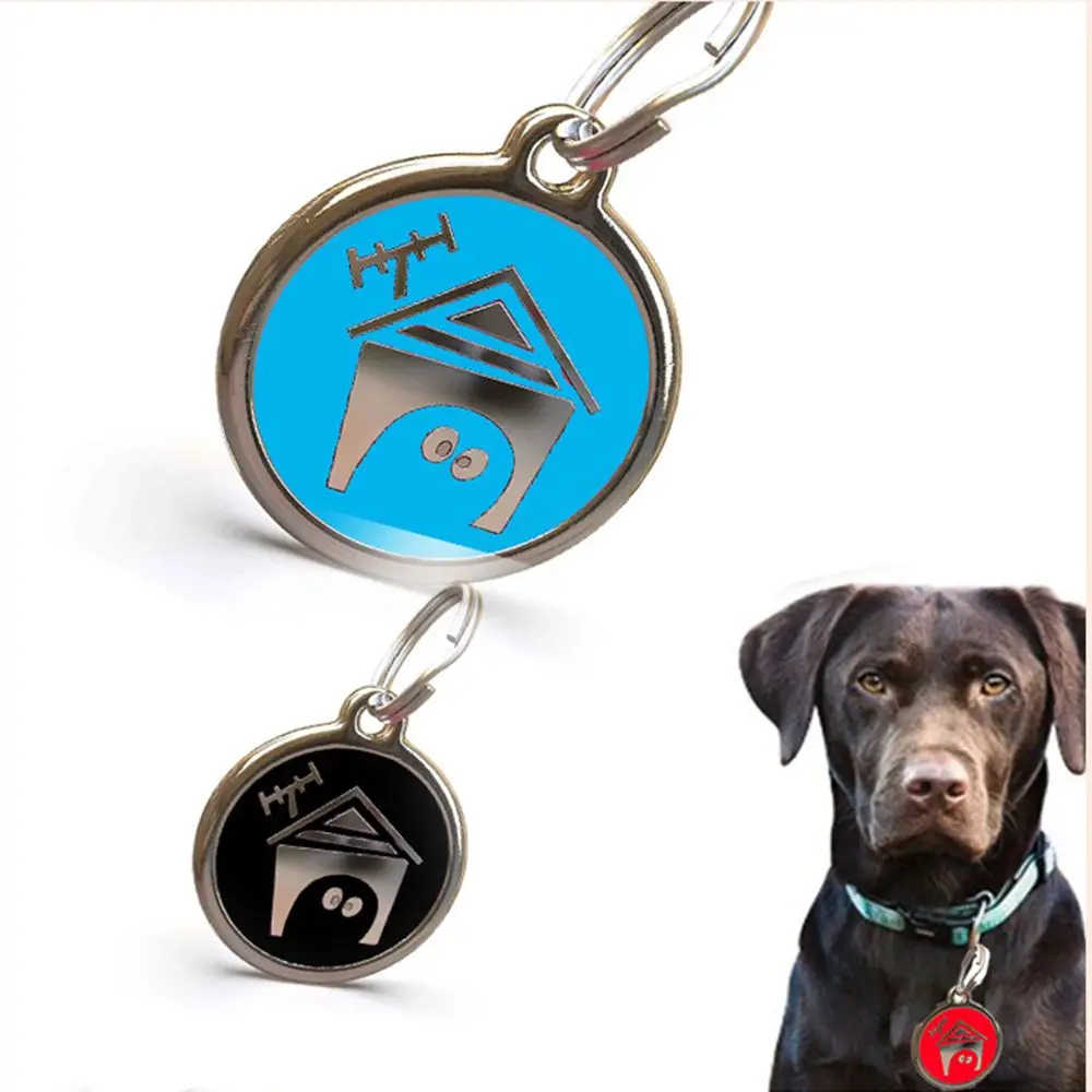 

10 Pcs/Lot Pet ID Tag Blank Engraved Alloy Dog Supplies Puppy Cat Collar Accessory Pet Name Pendant Custom