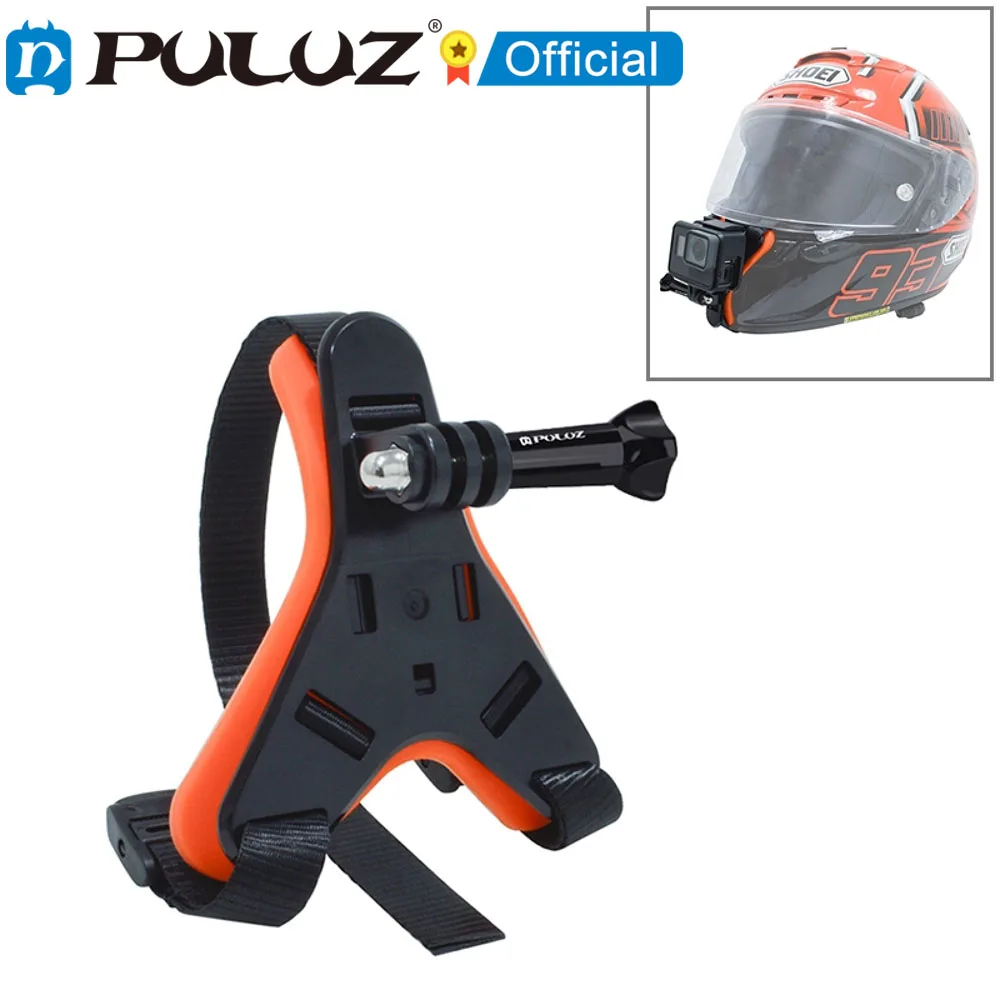 

PULUZ-Correa protectora de mentn para casco de motocicleta, montaje de cinturn para GoPro HERO9 Black 8 7 6 5 4 / DJI Osmo Actio