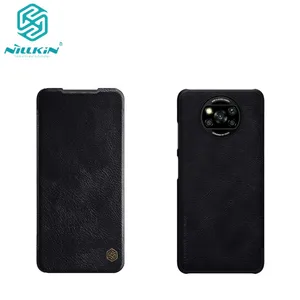 case for xiaomi poco x3 nfc cover nillkin qin vintage wallet flip cover case funda for xiaomi poco x3 nfc flip pu leather case free global shipping