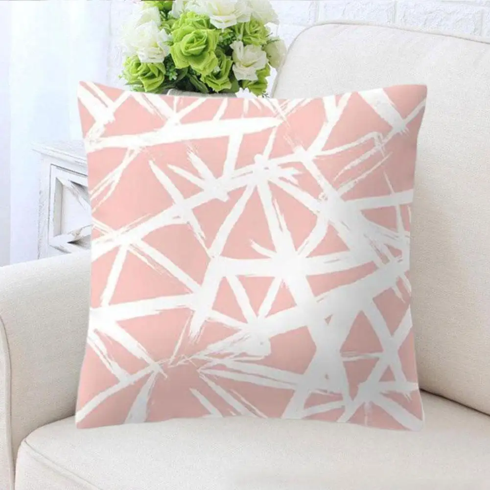 

Pink Irregular Geometric Pattern Hugging Pillowcase Pillowcase Hugging Cushion Cover Fashion Sofa Decoration 45*45cm Home A6R3