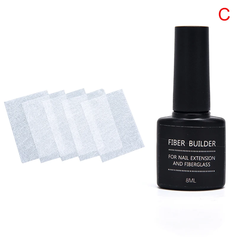 

Fiber Nail Salon 8ml Fiber Nails Extension Repair Gel Silk Fiberglass Nail Extenision Set Nail Art Kit Nail Repair