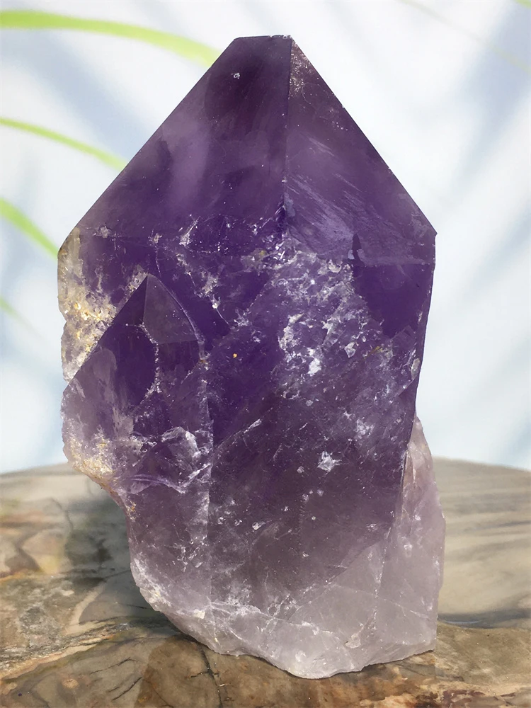

Натуральный драгоценный камень, аметист, кварц, кристалл, башня, образец сырой руды, модный орнамент, украшение для дома Wicca Witchcraft