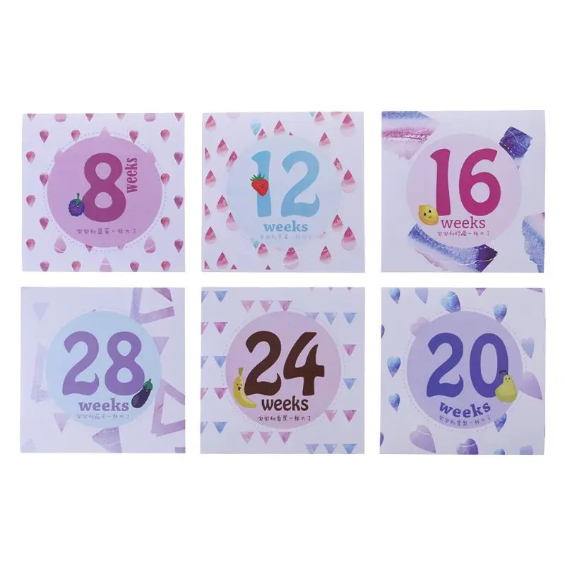 

14 Pcs/Set Month Sticker Pregnant Women Photography Monthly Adhesive Stickers Landmark Floral Coming Soon Belly Clothing 40JC