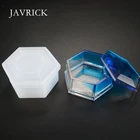 Шестигранная коробка для хранения сделай сам, форма, прозрачная эпоксидная форма в форме сливы, силиконовая форма, инструмент для рукоделия, коробка сделай сам, аксессуары, инструмент для изготовления ювелирных изделий