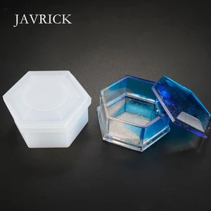 Шестигранная коробка для хранения сделай сам, форма, прозрачная эпоксидная форма в форме сливы, силиконовая форма, инструмент для рукоделия, коробка сделай сам, аксессуары, инструмент для изготовления ювелирных изделий