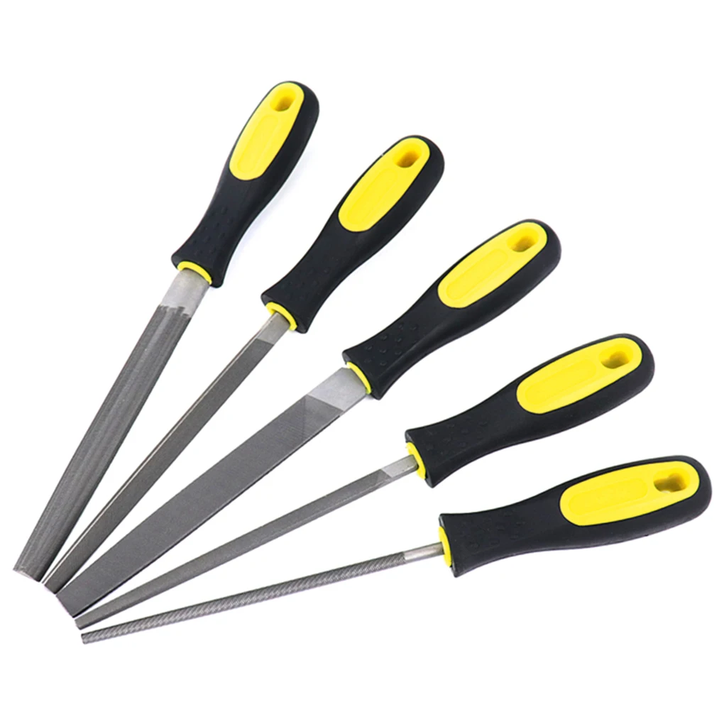 

Набор пилок для дерева, плоские, круглые, стальной напильник дюйма, 5 шт./набор