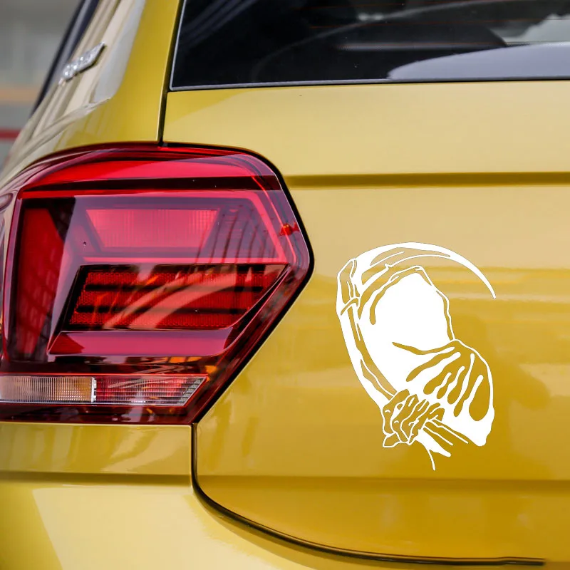 

YJZT 12.2X17.5CM Grim Reaper Personality Window Bumper Decoration Stickers Car Accessories C25-0665