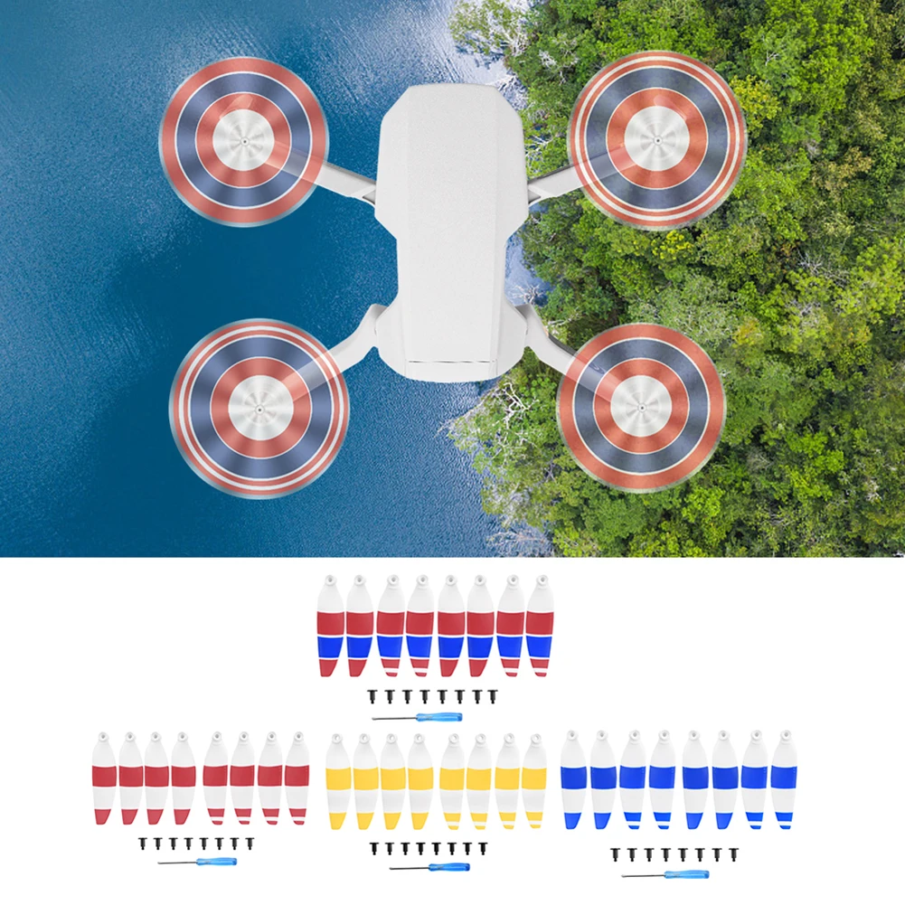 

Replacement Light Weight Propellers Outdoor Propeller Small w/ Stripes Playing Decoration for DJI Mavic Mini 2 Parts
