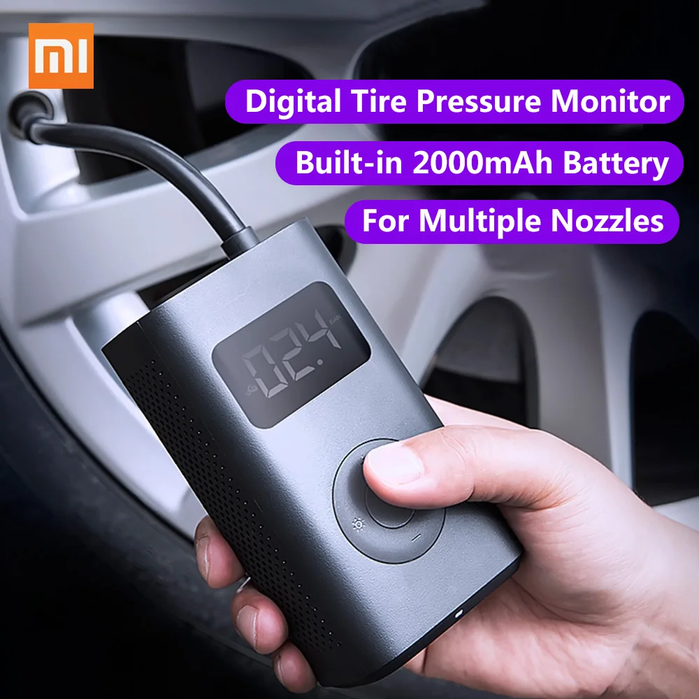 Оригинальный Xiaomi Mijia надувной Портативный Умный Цифровой датчик давления в шинах