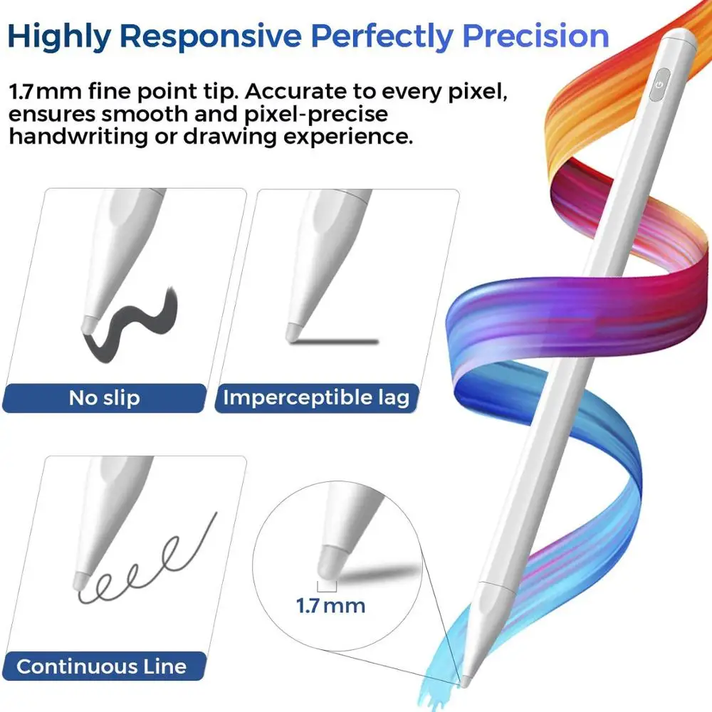 Для iPad Pencil Apple Pen стилус для 2 1 Air 4 2021 Pro 11 12.9 2020 3 10.5 2019 10.2 Mini 5 Touch on.