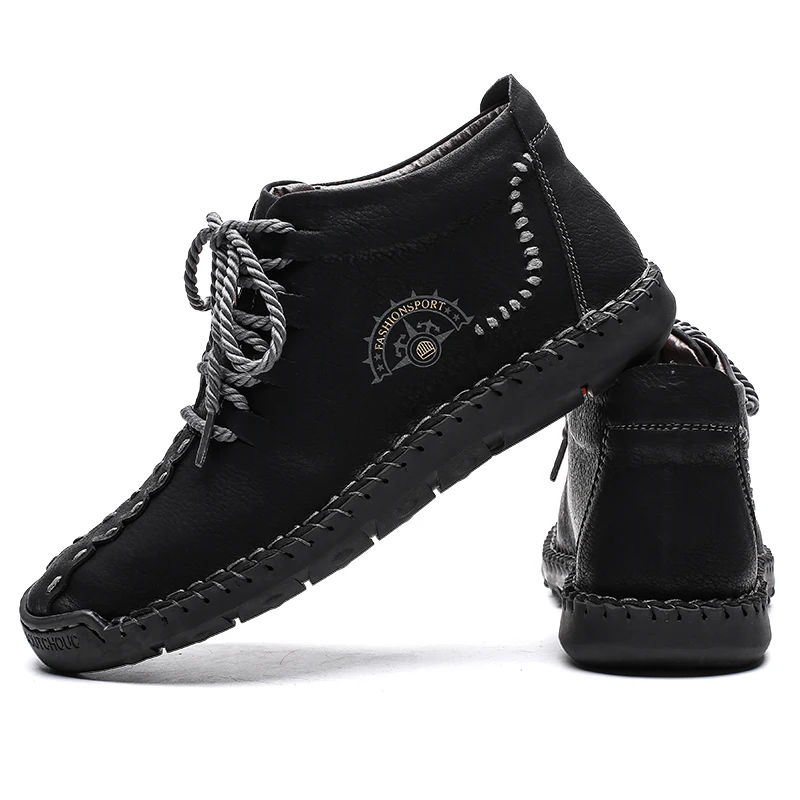 Классическая мужская обувь кожаная повседневная Мужская Удобная на плоской