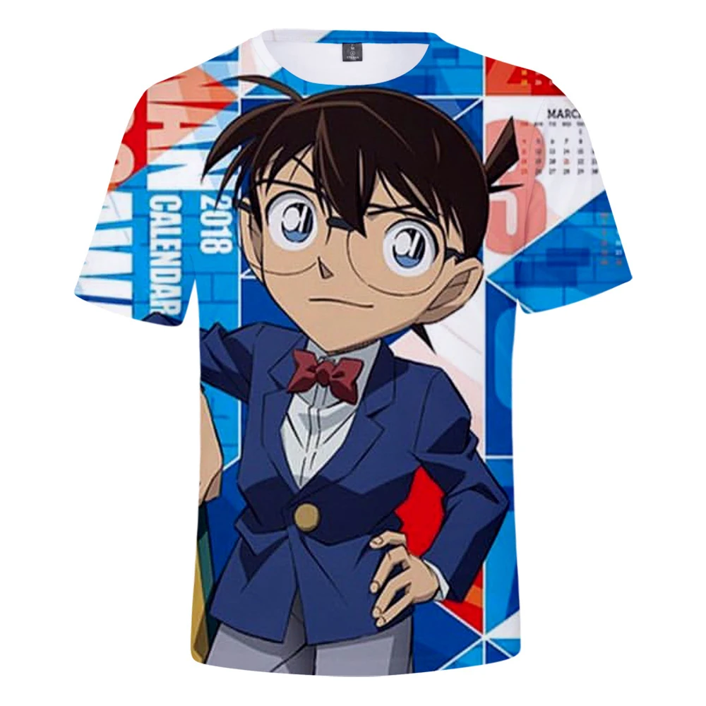 

Hot Sale 3D Printed Anime Shirt Detective Conan Summer T-shirt Men Women Harajuku Fashion Case Closed All-match Short Sleeve Top