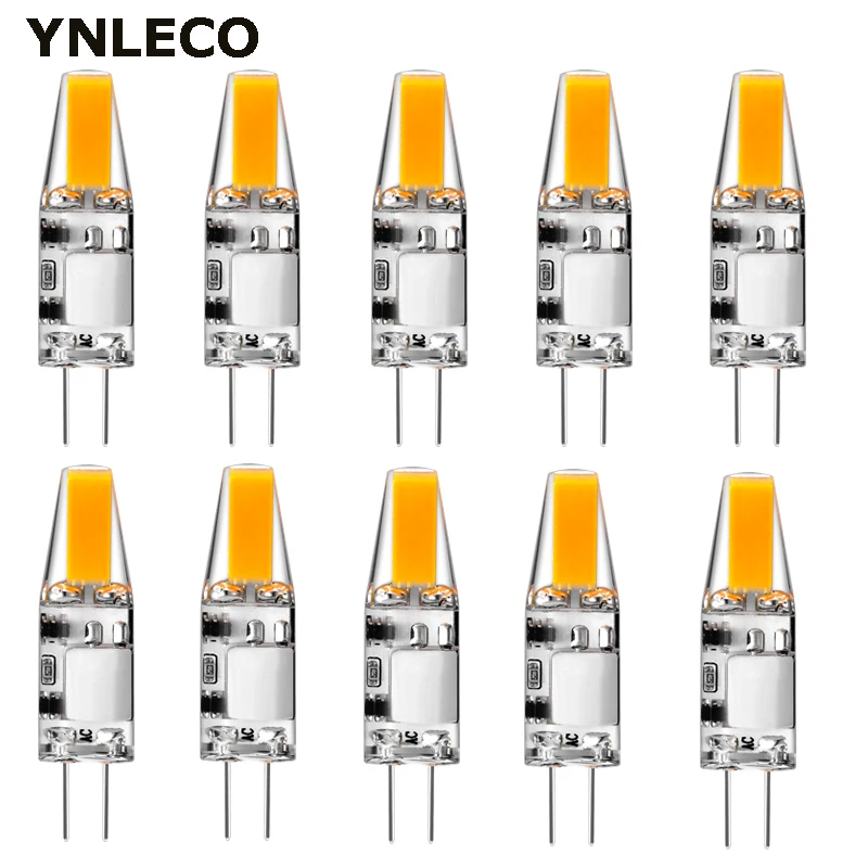 

10pcs G4 LED 2W 12V AC DC COB LED G4 Lamp High Power Bulb NO Flicker 360 Degree Lampada Lampara Ampul Replace 20W Halogen Lamp