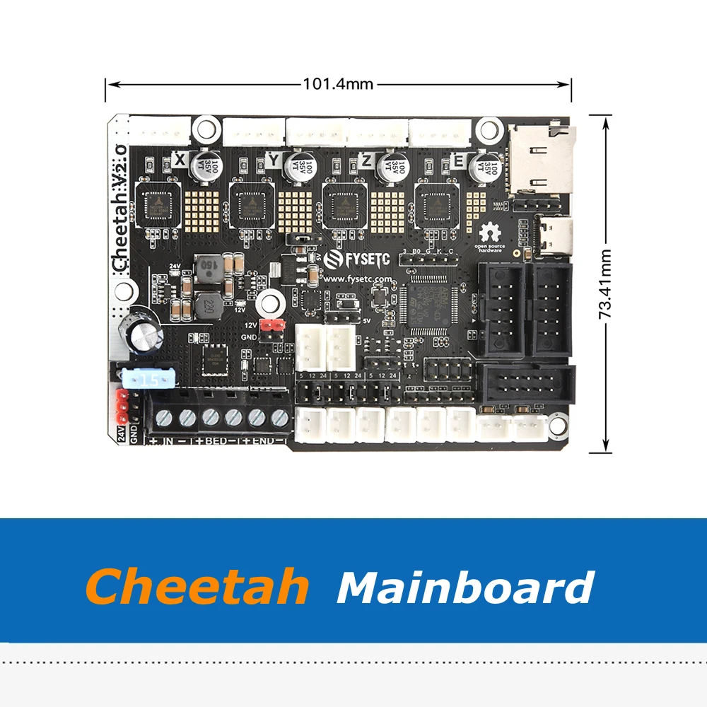 cheetah v2 0 32bit control board integrate tmc2209 for voron v0 v0 1 cr10 ender3 ender 3 pro ender 5 3d printer parts mainboard free global shipping
